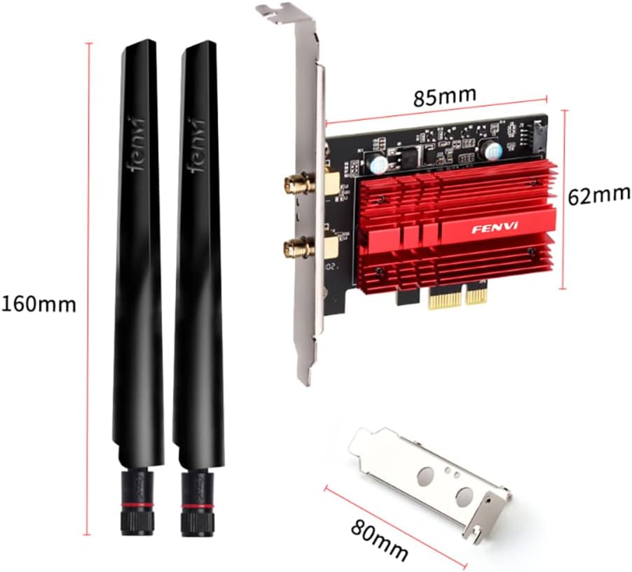 WiFi 6E AX210 PCI-E Tri-Band 5400Mbps Wireless Network Adapter Pack of 2 G8089