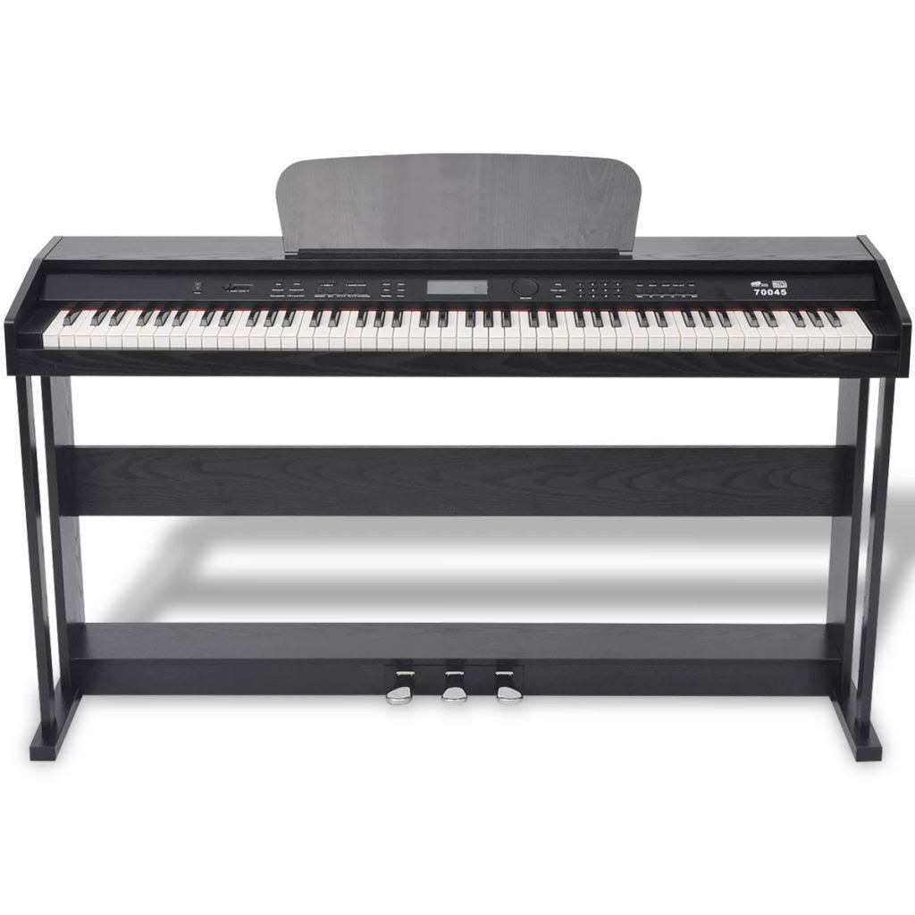 88-Key Digital Piano with Pedals Black W563097