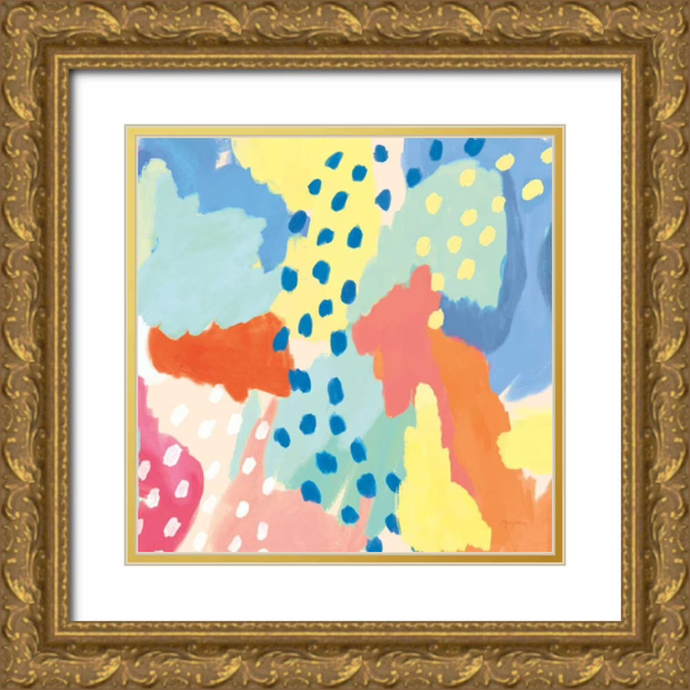 Gold Ornate Wood Framed Art Print Z590