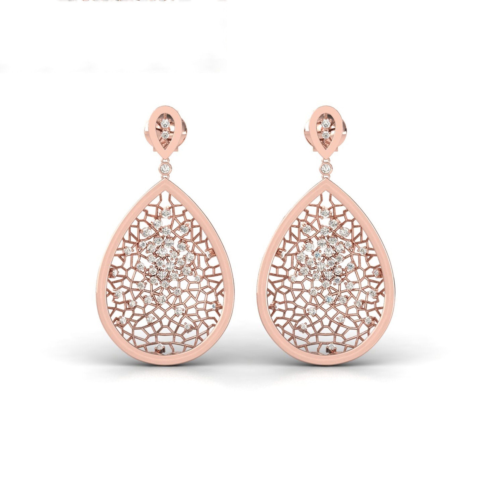 Natural Diamond Dangle Earring V79660