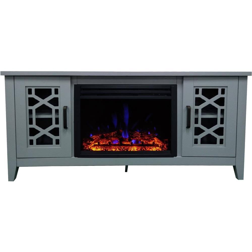 Slate Blue Electric Fireplace H64237