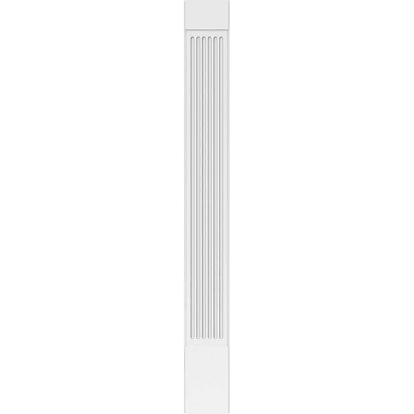 Fluted PVC Pilaster with Capital and Base (Pair) N212