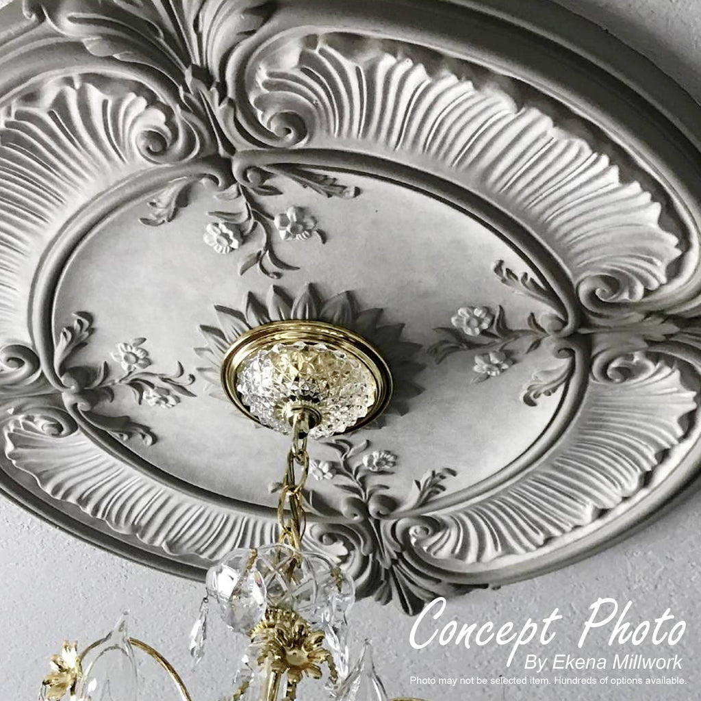Traditional Ceiling Medallion Hand-Painted Rubbed Bronze O27587