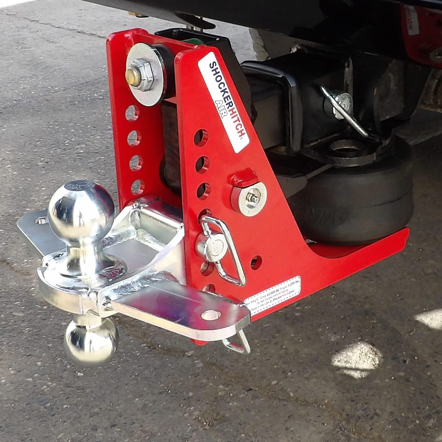 Air Hitch with Sway Control Combo Ball Mount, Fits 3" Hitch - 12,000 lbs M1584