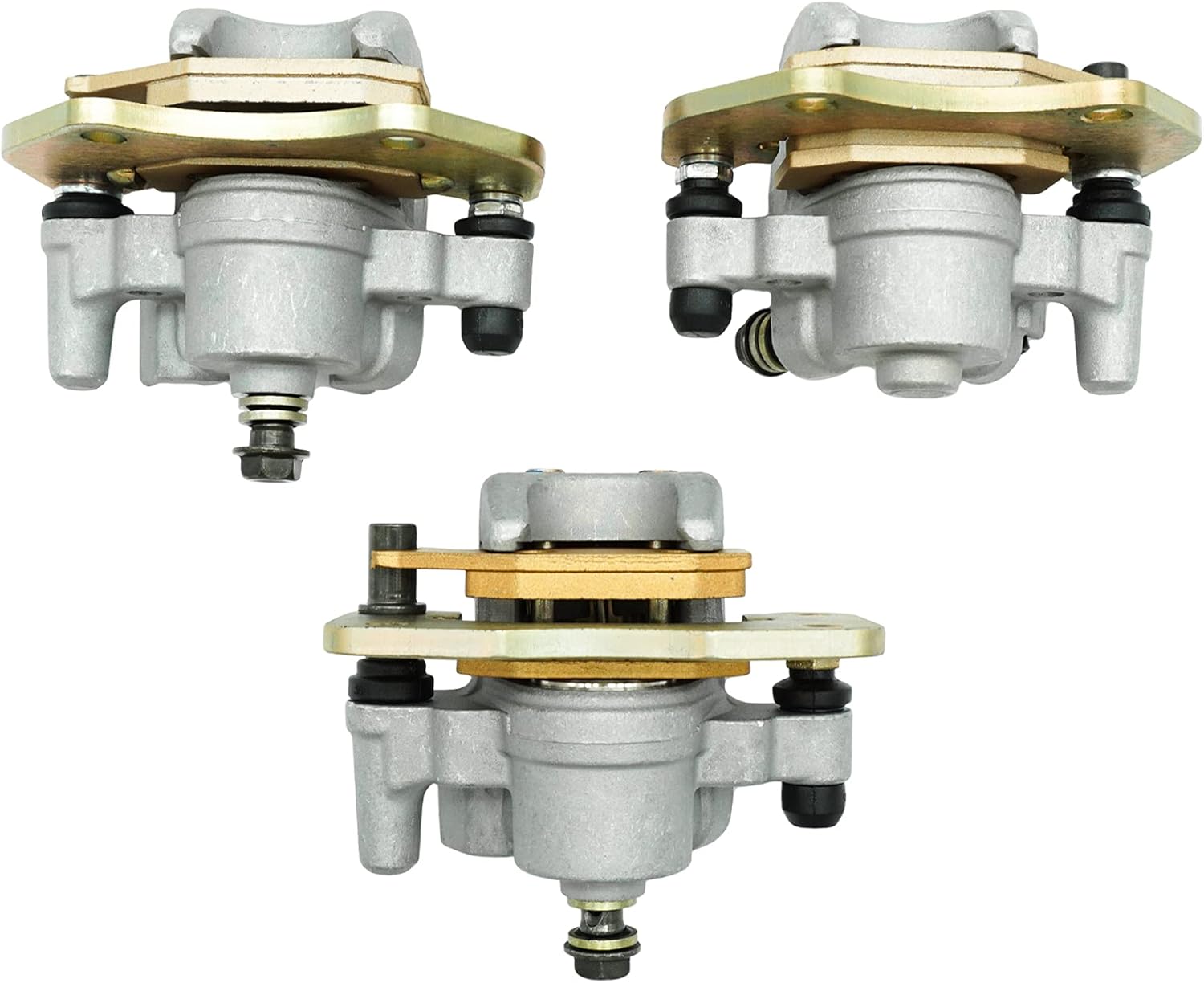 Front Left Right & Rear Brake Calipers with Pads for Can Am Outlander 330 400 500 650 850 D478
