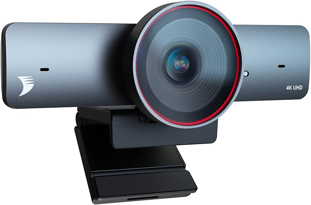 4K Webcam with Auto Framing, Presenter Tracking, 120° Field of View, Dual AI Noise-canceling Mics H970