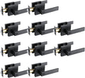 Matte Black Zinc Alloy Door Lever Lock C8040