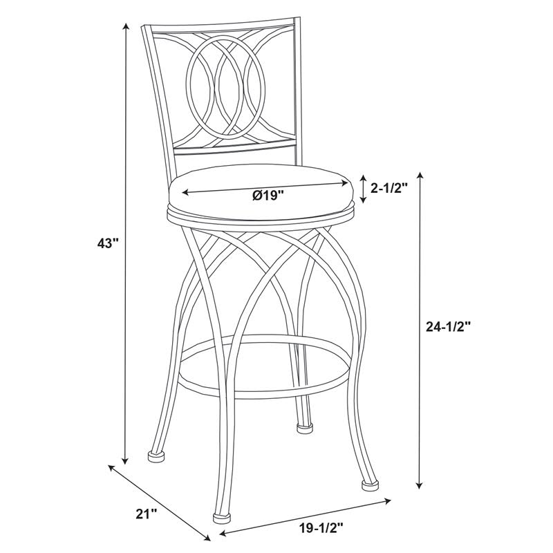 Bronze Metal Counter Stool N5243