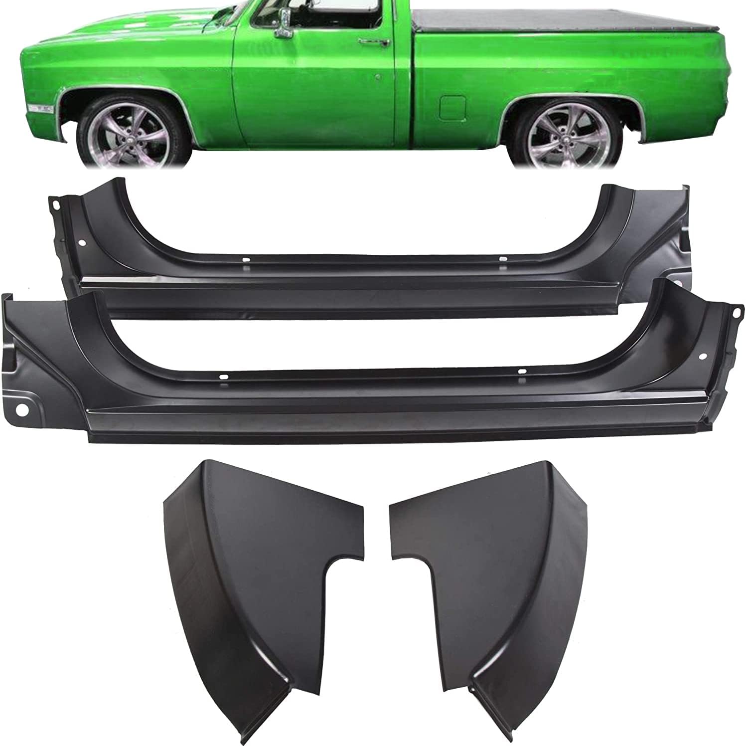 Cab Corners and Rocker Panels Kit Metal 4 Pcs N7424