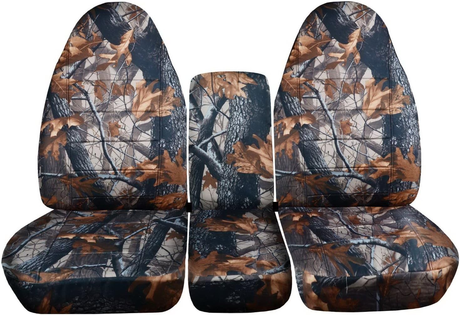 Camo Truck Seat Covers for 40/20/40 Split Bench Front Seat V828451