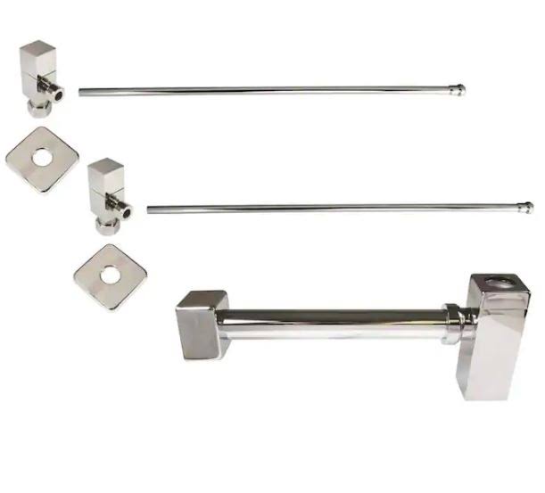 Square European Pedestal Kit Polished Chrome Y162604