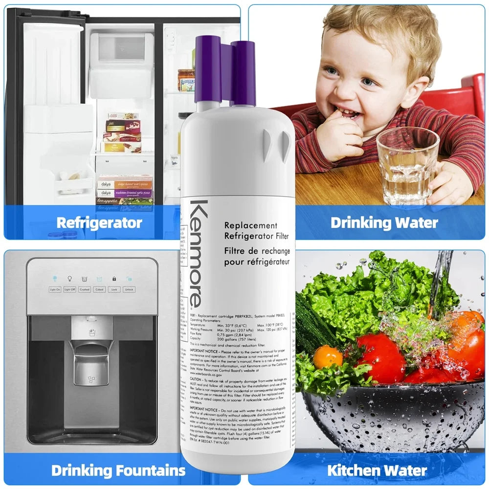 2 Pack Replacement Refrigerator Water Filter D4492