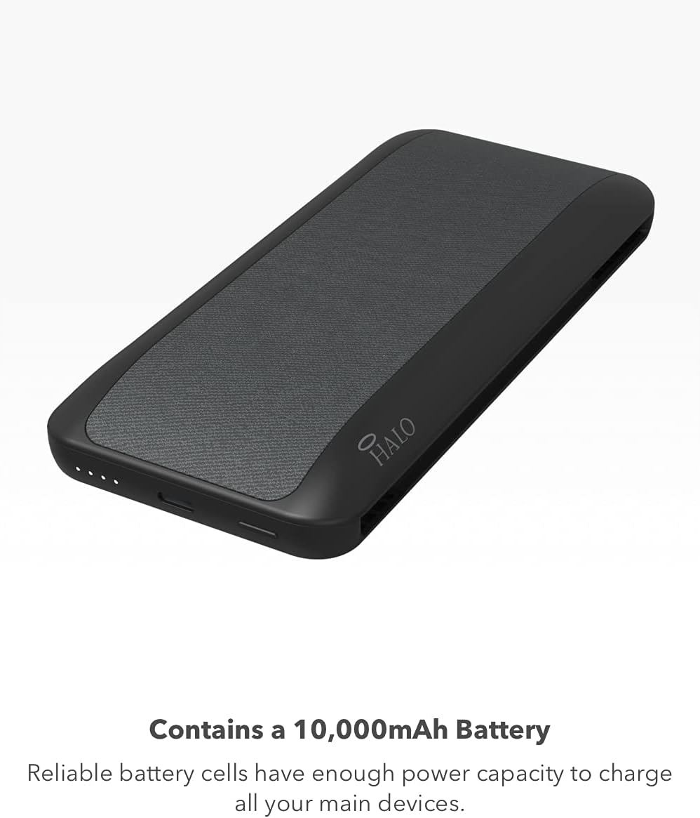 Blush Pack of 2 10,000mAh Battery with AC Wall Plug & Charging Cables D317