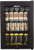 90 Can Capacity Beverage Refrigerator Cooler with Glass Door F978369