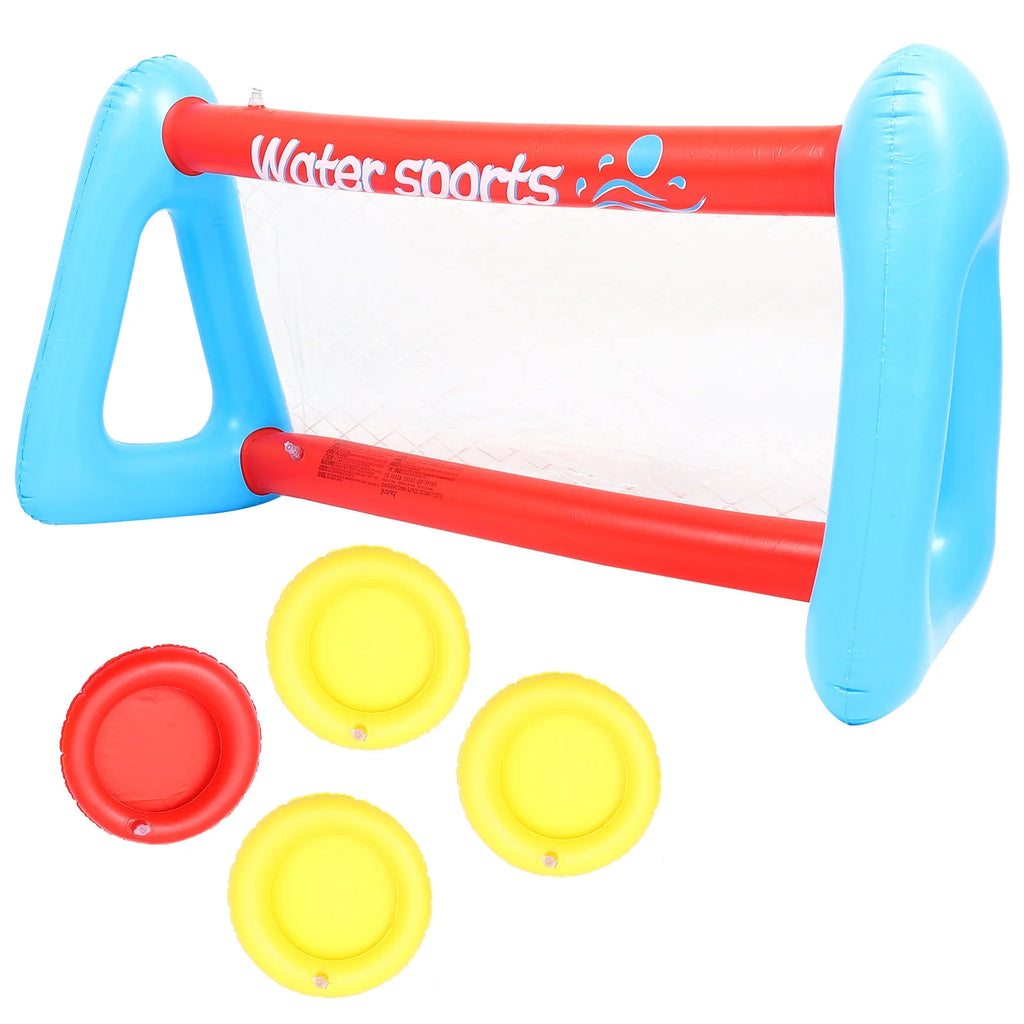 Inflatable Pool Float Set with Volleyball Net and Volleyballs B324