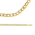 14k Yellow Gold Cuban Necklace Chain, 6.7 mm - 20 inch J479