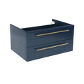 30 inch Royal Blue Wall Hung Undermount Bathroom Cabinet W899
