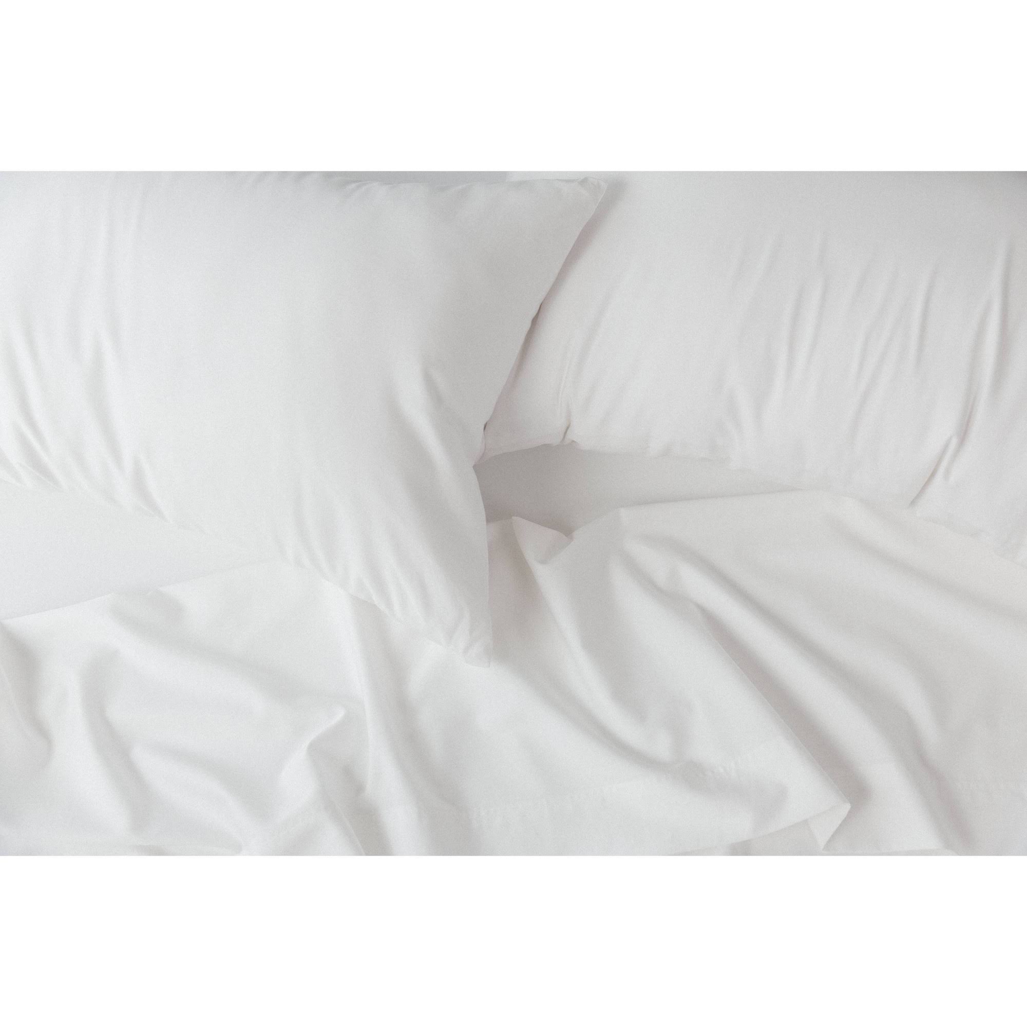 California King 6pc 300 Thread Count Percale Sheet Set White G209378