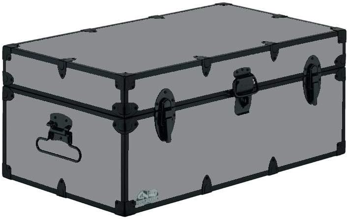 Camp Trunk Footlocker with Black Trim 32 x 18 x 13.5 Inches Y3025