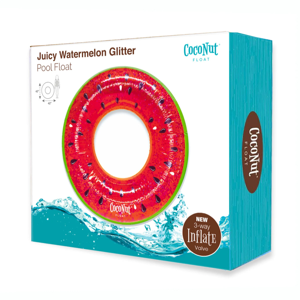 Juicy Watermelon Glitter 42" x 42" Inflatable Pool Float S6946