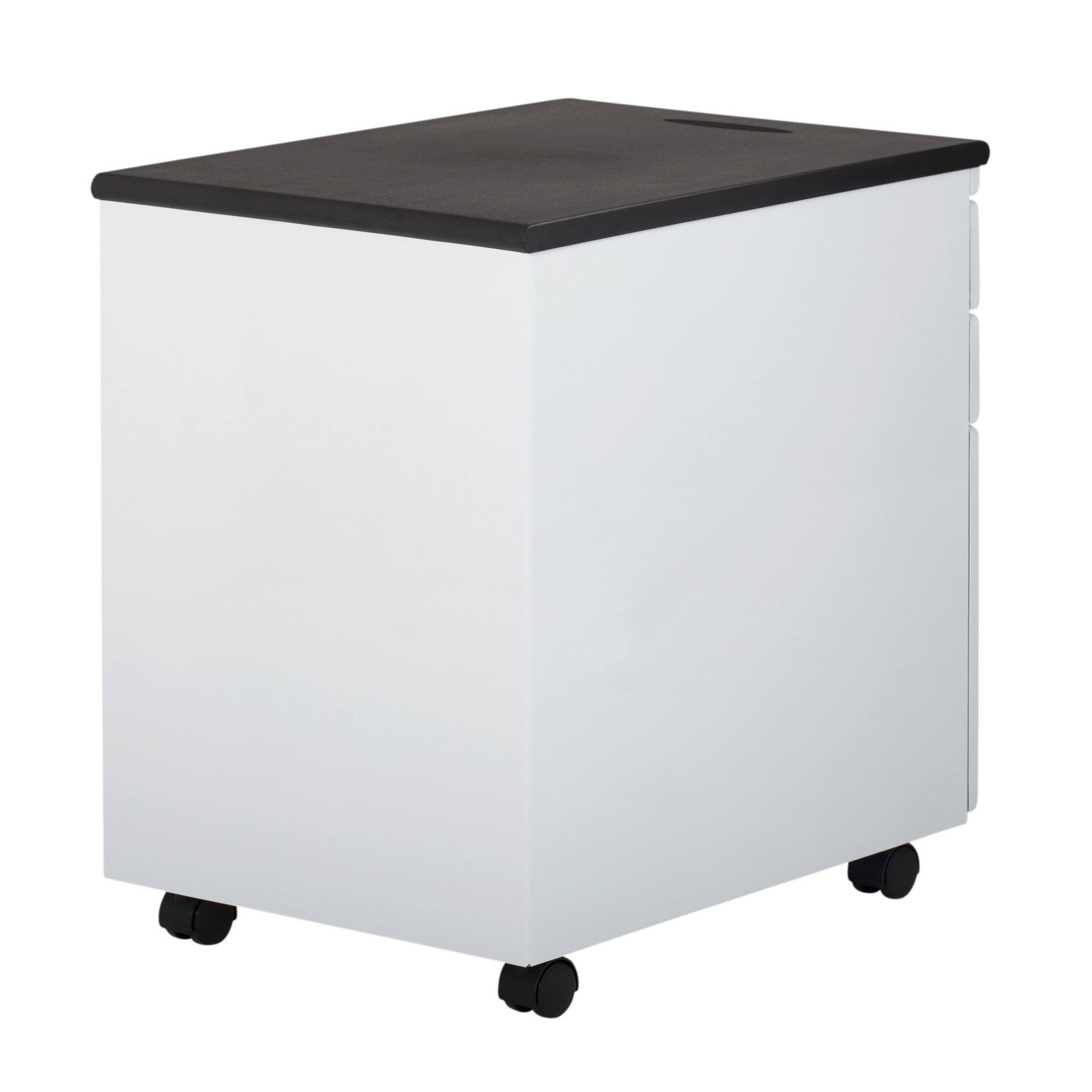 3 Drawer Metal Rolling File Cabinet with Locking Drawers B667