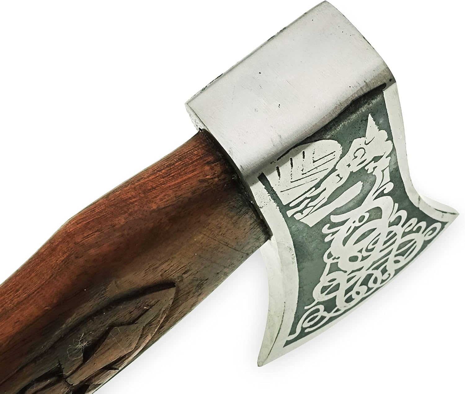 16 Inches Carbon Steel Axe with Rose Wood Handle H19559