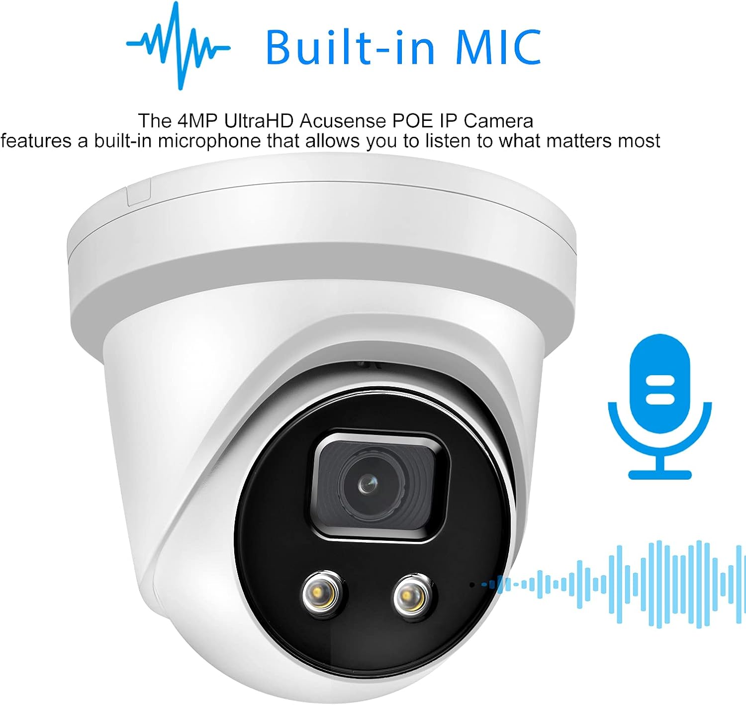 4MP POE IP Camera with Built-in Microphone and SD Slot G156202
