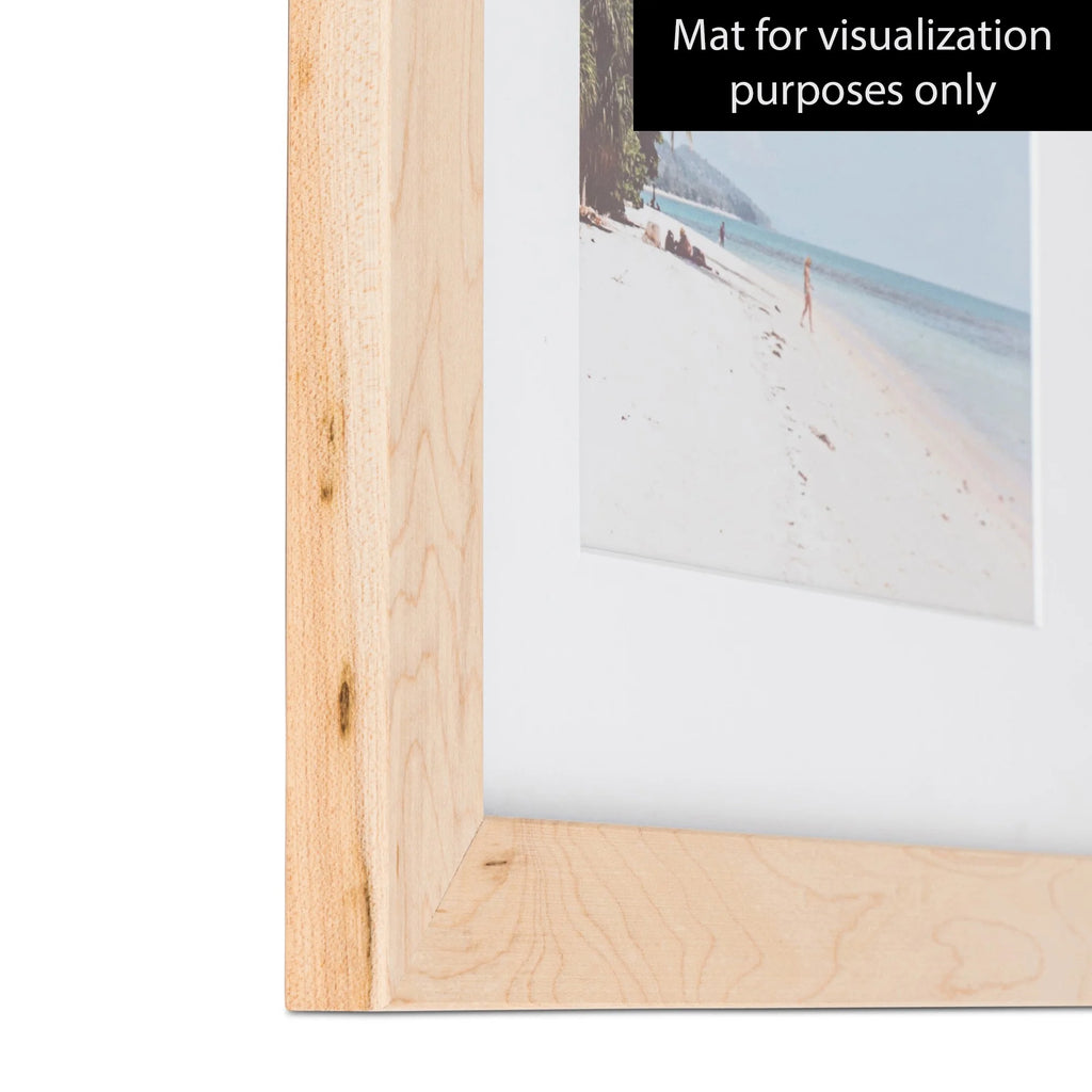 20x28 Inch Brown Wood Picture Frame with Plexi Glass U77967