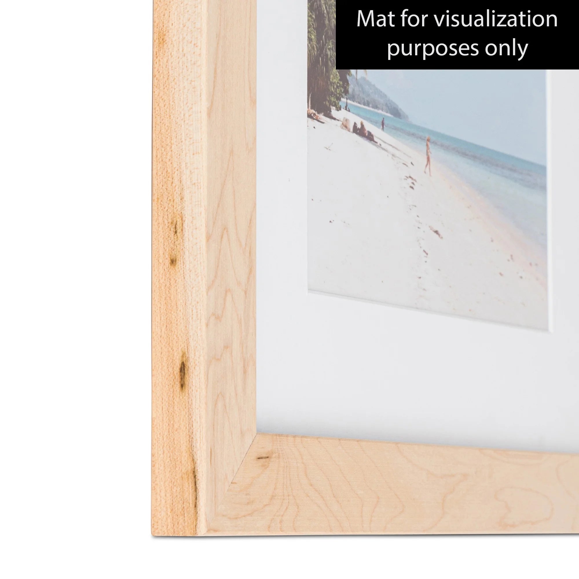 20x28 Inch Brown Wood Picture Frame with Plexi Glass U77967