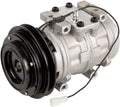 AC Compressor and V-Belt A/C Clutch for Toyota Hilux Pickup Truck 4Runner Celica Supra Corolla Van Replaces Denso 10P15C P9180