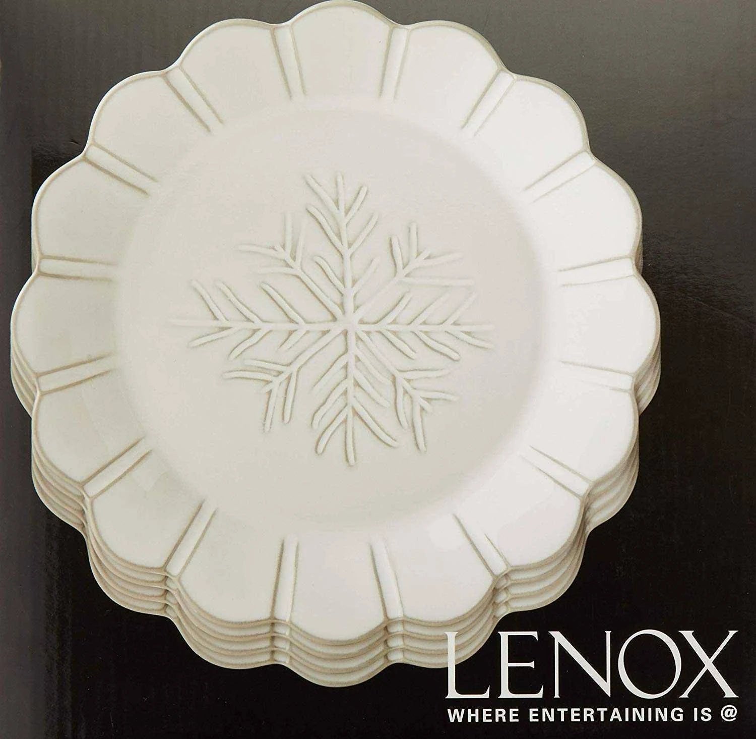 Alpine Carved 4-Piece Accent Plate Set C512