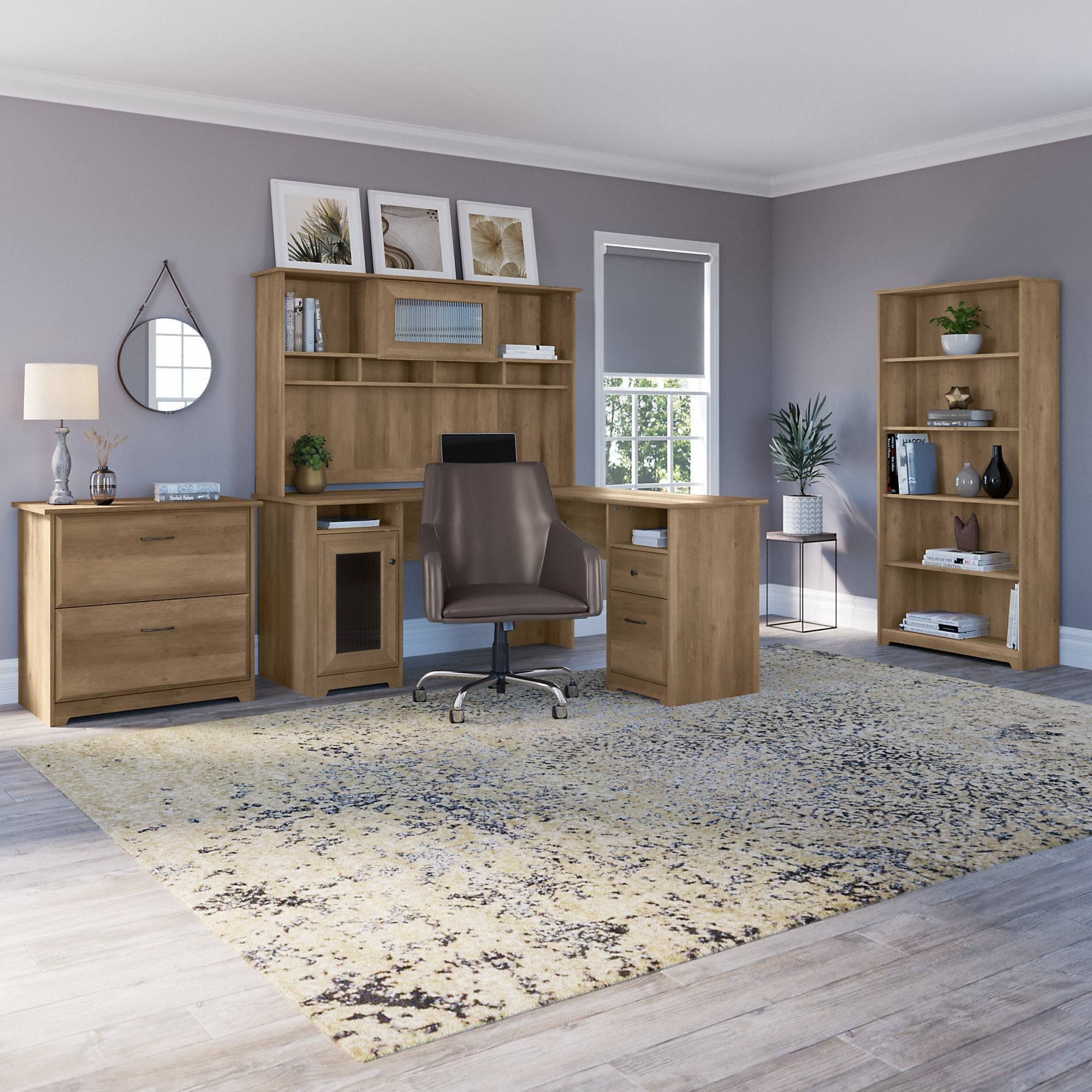 2 Drawer Lateral File Cabinet in Reclaimed Pine F44202