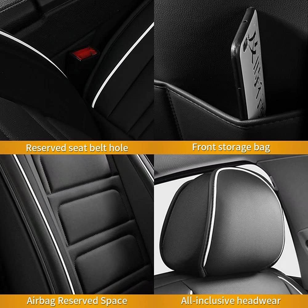 Waterproof Faux Leather Car Seat Covers Full Set S1293