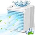Mini Air Cooler Portable Evaporative Cooler Fan, 3 Speeds USB Powered Desk Cooler, 2000mAh Rechargeable Battery V1314