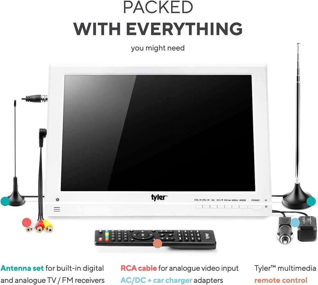 13.3" Portable LCD TV Monitor with Rechargeable Battery W49340