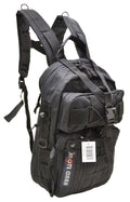 Black Tactical Hydration Pack Backpack with Molle & Chest Strap B9016