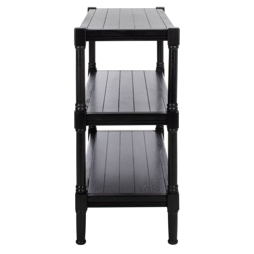 Black 3-Shelf Console Table A18995