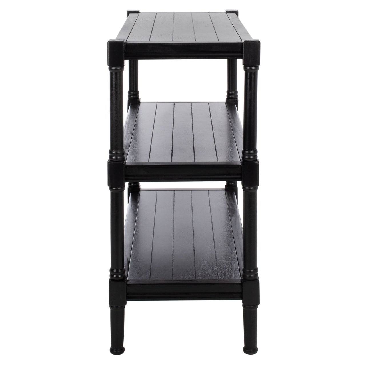 Black 3-Shelf Console Table A18995