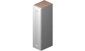 White 1 Door 2 Shelves Wall Cabinet High-Density Fiberboard N234462