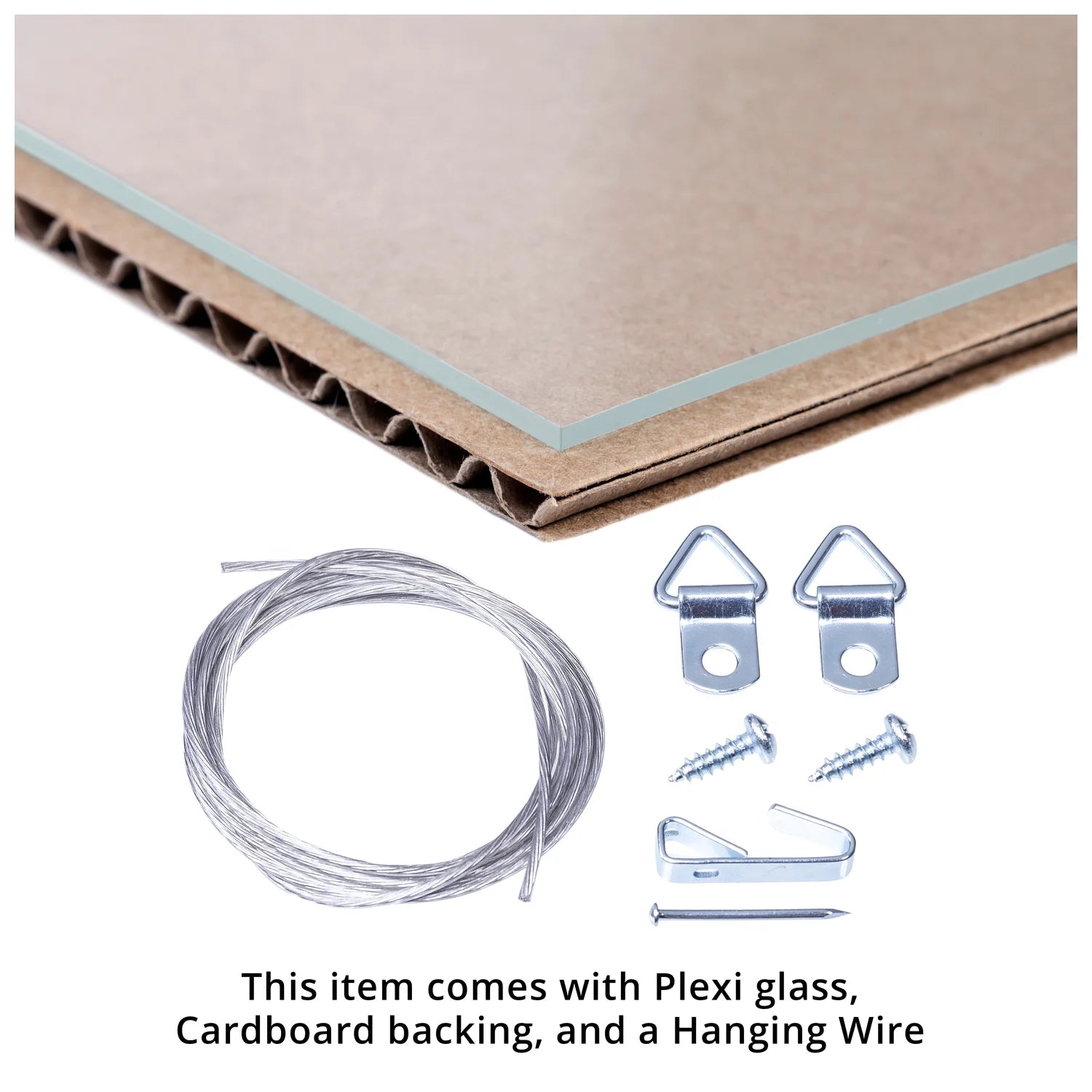 20x28 Inch Brown Wood Picture Frame with Plexi Glass U77967