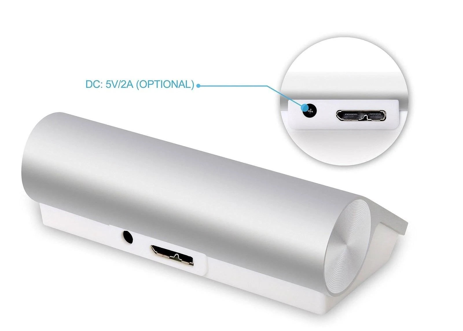 USB 3.0 3-Port Aluminum Hub with SD/TF Card Reader J5202