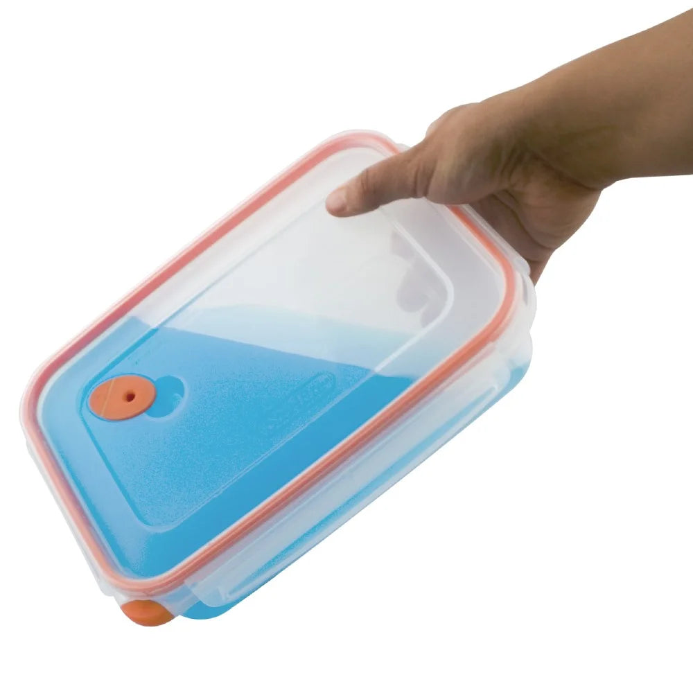 5.8 Cup Rectangle Plastic Food Storage Container, 6-Pack N178