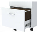 White Wood Two Drawer Filing Cabinet A499468