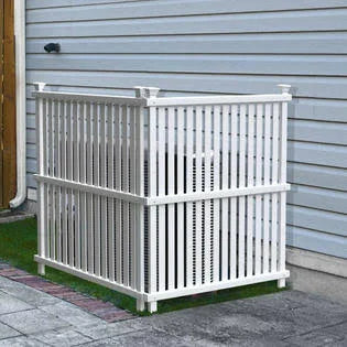 White 2 Panels Outdoor Privacy Screen Fence Set C5870