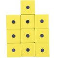 10pcs Square Wood Cube Blocks Magnetic Puzzle Toys L399037