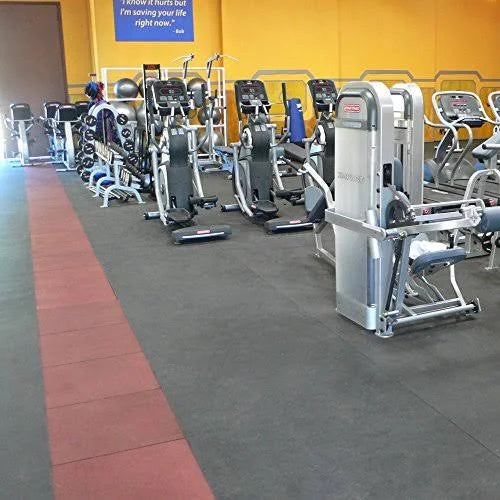 Black Rubber Flooring Mat U58621
