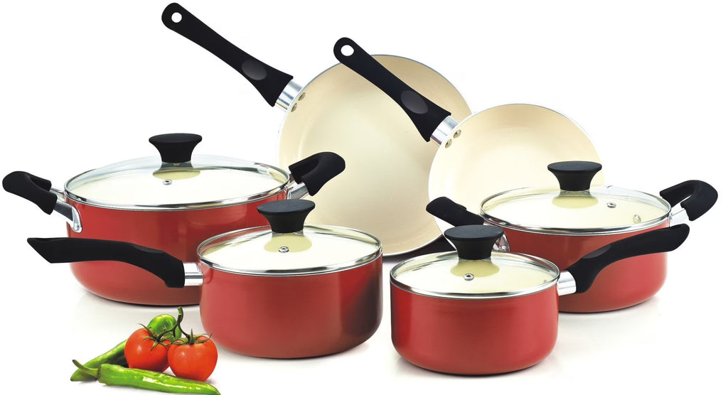 10 Piece Nonstick Ceramic Cookware Set with Lids S9976