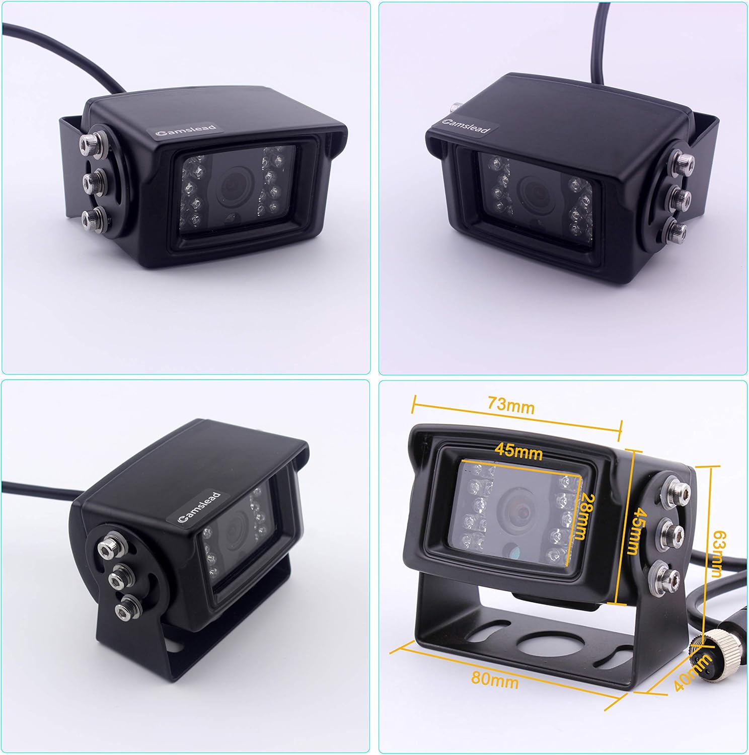9 inch Quad Split Screen Backup Camera System B114768