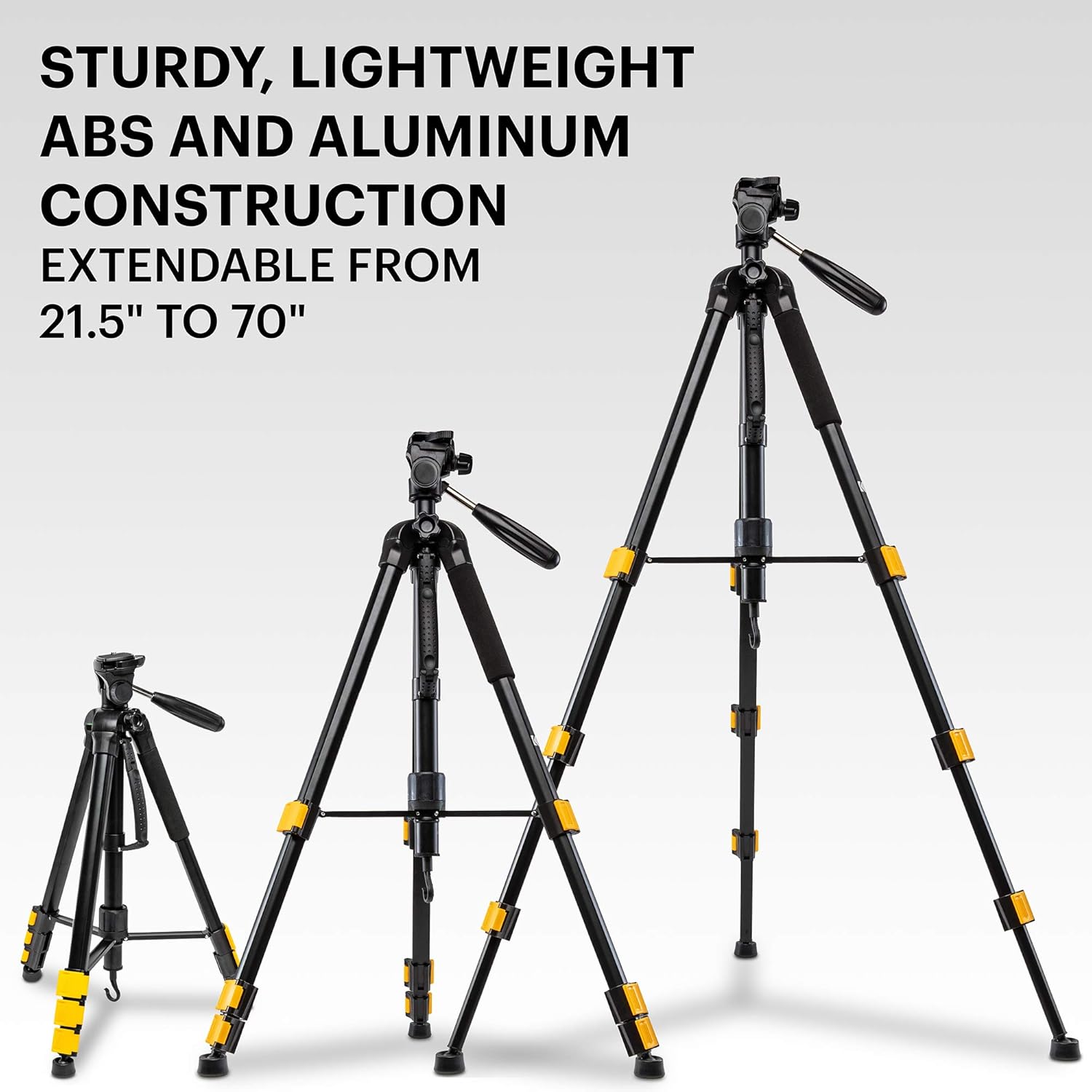 2-in-1 Aluminum Tripod & Monopod with Quick-Release Plates T58909