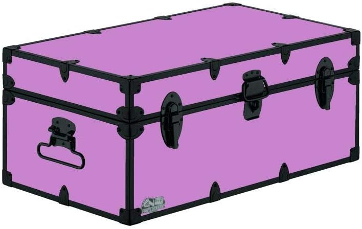 Camp Trunk Footlocker with Black Trim 32 x 18 x 13.5 Inches Y3025